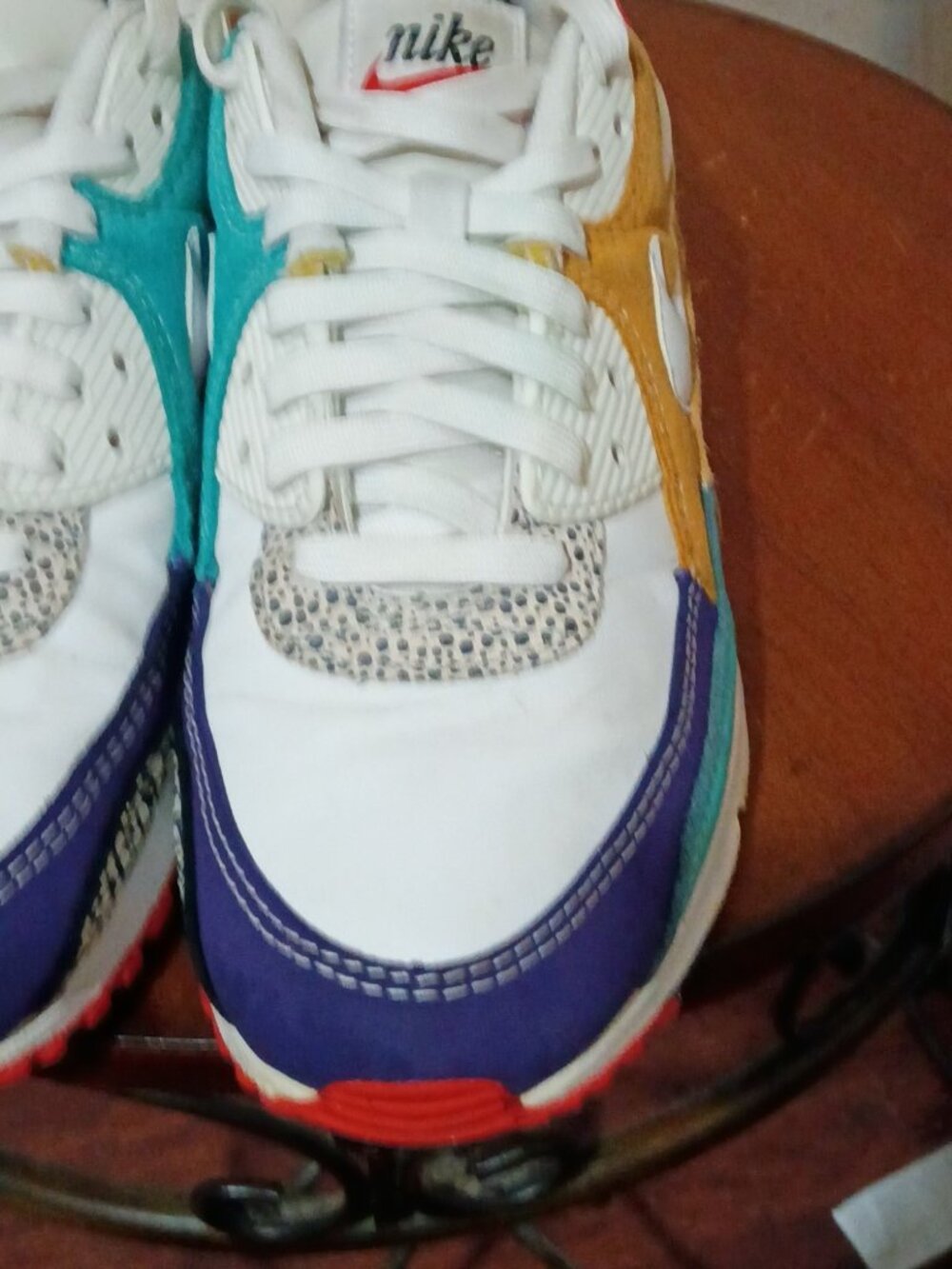Nike Air Max 90 Animal White Safari Mix DH5075-100 | Women's Size 9 - Picture 7 of 14